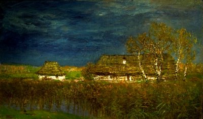 Farmstead by Laszlo Mednyanszky